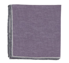 Brunello Cucinelli Purple Solid Silk Pocket Square (BC1032312)