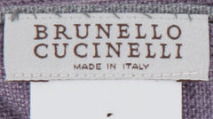 Brunello Cucinelli Purple Solid Silk Pocket Square (BC1032312)