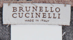 Brunello Cucinelli Light Brown Silk Pocket Square (BC103235)