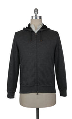 Brunello Cucinelli Dark Gray Hooded Jacket - XS/46 - (BC926235)