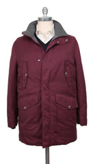 Brunello Cucinelli Burgundy Red Solid Jacket - M US/50 EU - (BC0108221)