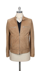 Brunello Cucinelli Light Brown Solid Jacket - (BC01082210) - Parent