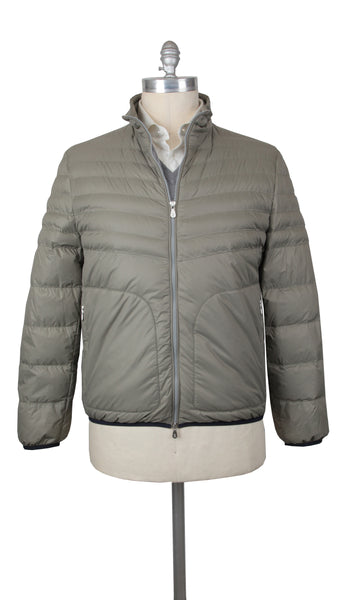 Brunello Cucinelli Olive Green Puffer Jacket - (BC1019231) - Parent