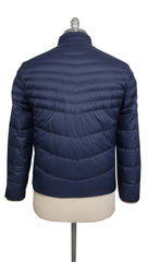 Brunello Cucinelli Navy Blue Puffer Jacket - (BC1019232) - Parent