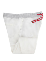 Brunello Cucinelli White Solid Sweatpants - (BC829232) - Parent