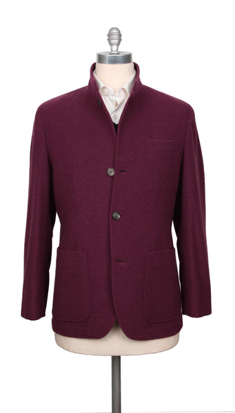 Brunello Cucinelli Burgundy Jacket - (BC0108223) - Parent