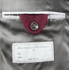 Brunello Cucinelli Burgundy Jacket - (BC0108223) - Parent