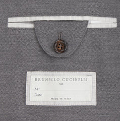 Brunello Cucinelli Gray Virgin Wool Solid Sportcoat - (BC1024233) - Parent