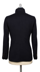 Brunello Cucinelli Midnight Navy Blue Solid Jacket - (BC212202210) - Parent