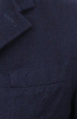 Brunello Cucinelli Midnight Navy Blue Solid Jacket - (BC212202210) - Parent