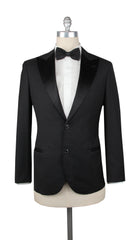 Brunello Cucinelli Black Wool Blend Tuxedo - (BC525232) - Parent