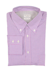 Brunello Cucinelli Pink Micro-Check Shirt - Full - (BC27234) - Parent