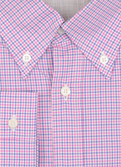 Brunello Cucinelli Pink Micro-Check Shirt - Full - (BC27234) - Parent