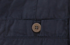 $595 Brunello Cucinelli Dark Blue Cotton Pants - Slim - (BC1016252) - Parent
