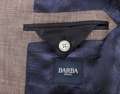 Barba Napoli Light Brown Wool Blend Solid Suit - (BN32228) - Parent