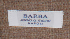Barba Napoli Light Brown Solid Linen Shirt - Slim - (BN912233) - Parent