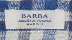 Barba Napoli Blue Check Cotton Shirt - Slim - (BN9122314) - Parent