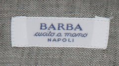 Barba Napoli Light Gray Solid Linen Shirt - Slim - (BN912236) - Parent