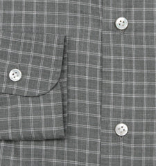 Barba Napoli Olive Green Plaid Shirt - Slim - (BN330239) - Parent