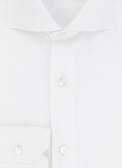Barba Napoli White Cotton Blend Shirt - Extra Slim - (BN919231) - Parent
