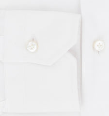 Barba Napoli White Cotton Blend Shirt - Extra Slim - (BN919231) - Parent
