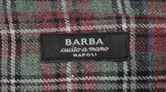 Barba Napoli Red Plaid Cotton Shirt - Extra Slim - (BN11122210) - Parent