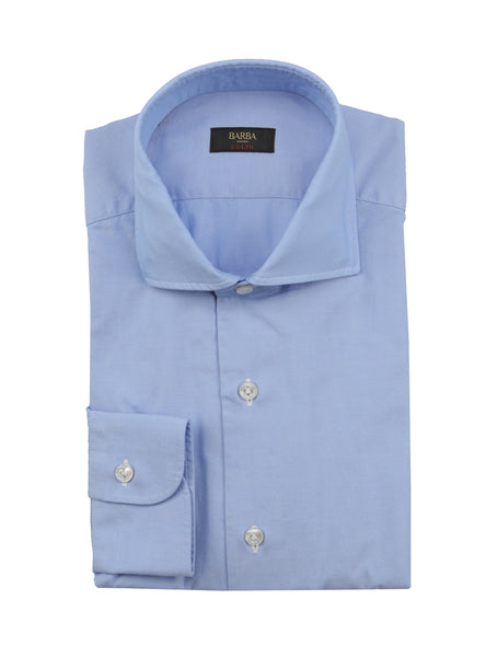 Barba Napoli Light Blue Solid Shirt - Extra Slim - (BN45237) - Parent