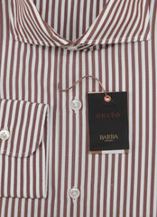 Barba Napoli Brown Cotton Shirt - Extra Slim - (BN1112222) - Parent