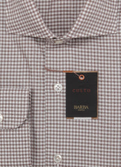Barba Napoli Brown Cotton Shirt - Extra Slim - (BN1112221) - Parent