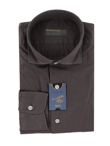 Barba Napoli Gray Shirt - Extra Slim