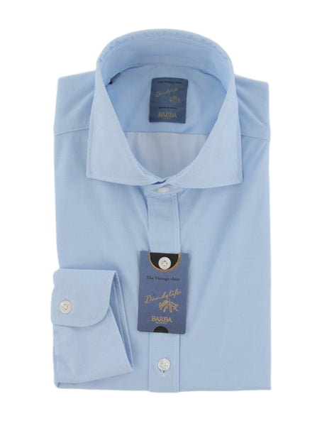 $375 Barba Napoli Light Blue Shirt - Extra Slim - (BN9162510) - Parent