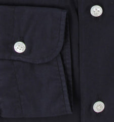 $375 Barba Napoli Dark Blue Solid Shirt - Extra Slim - (BN916253) - Parent
