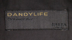 $375 Barba Napoli Gray Solid Cotton Shirt - Extra Slim - (BN916252) - Parent