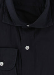 $375 Barba Napoli Dark Blue Solid Shirt - Extra Slim - (BN916254) - Parent