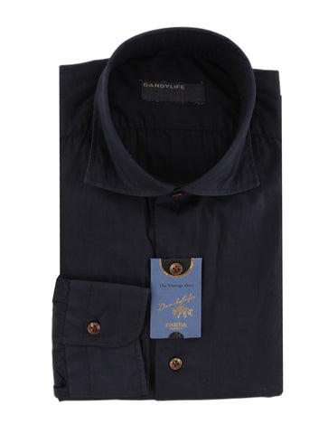 Barba Napoli Navy Blue Shirt - Extra Slim