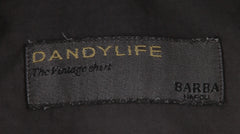 $375 Barba Napoli Gray Solid Cotton Shirt - Extra Slim - (BN916251) - Parent