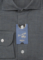Barba Napoli Gray Plaid Shirt - Extra Slim - (BN330234) - Parent