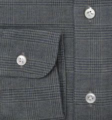Barba Napoli Gray Plaid Shirt - Extra Slim - (BN330234) - Parent