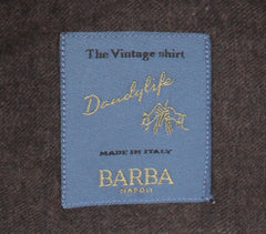 Barba Napoli Brown Solid Cotton Shirt - Extra Slim - (BN11122219) - Parent