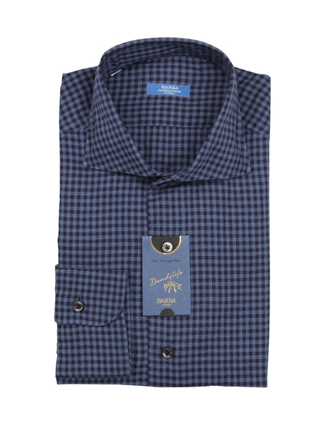 Barba Napoli Dark Blue Shirt - Extra Slim - (BN330231) - Parent