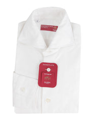 Barba Napoli White Cotton Shirt - Extra Slim - (BN1214231) - Parent
