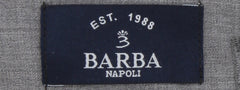 $450 Barba Napoli Light Gray Solid Wool Blend Pants - Slim - (BN63261) - Parent