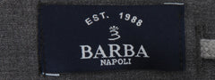 $450 Barba Napoli Gray Solid Wool Blend Pants - Slim - (BN526262) - Parent