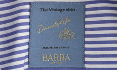 Barba Napoli Blue Striped Cotton Shirt - Extra Slim - (BN330236) - Parent