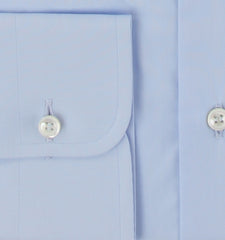 $925 Brioni Light Blue Solid Cotton Shirt - Slim - (BR821257) - Parent