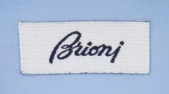 $800 Brioni Light Blue Solid Cotton Shirt - Slim - (BR821259) - Parent