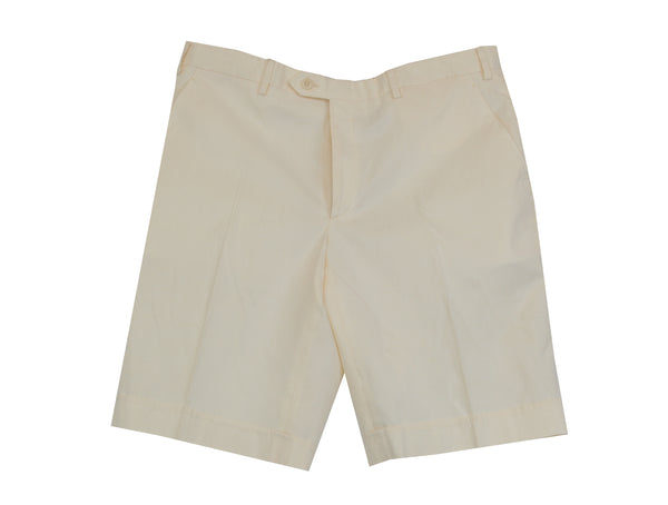 $525 Brioni Cream Solid Shorts - - (BR610251) - Parent