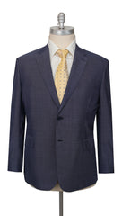 $8700 Brioni Blue Wool Solid Suit - 50/60 - (BR712252)