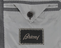 $7500 Brioni Gray Wool Blend Solid Suit - (BR712255) - Parent