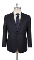 $7800 Brioni Dark Blue Wool Striped Suit - 48/58 - (BR712251)